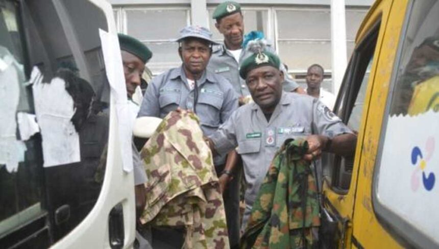 Customs-Seizes N259m-Bus-Packed-With-Military Uniforms-and-Cannabis